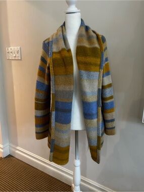 The Elder Statesman Striped Cardigan Sweater